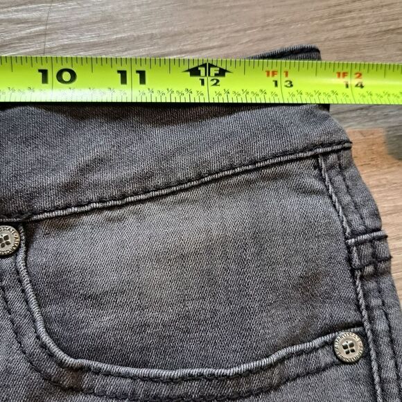 Altar'd State Distressed Henrix Raw Hem Rewash Black Summer Short Size 27 - Picture 14 of 15